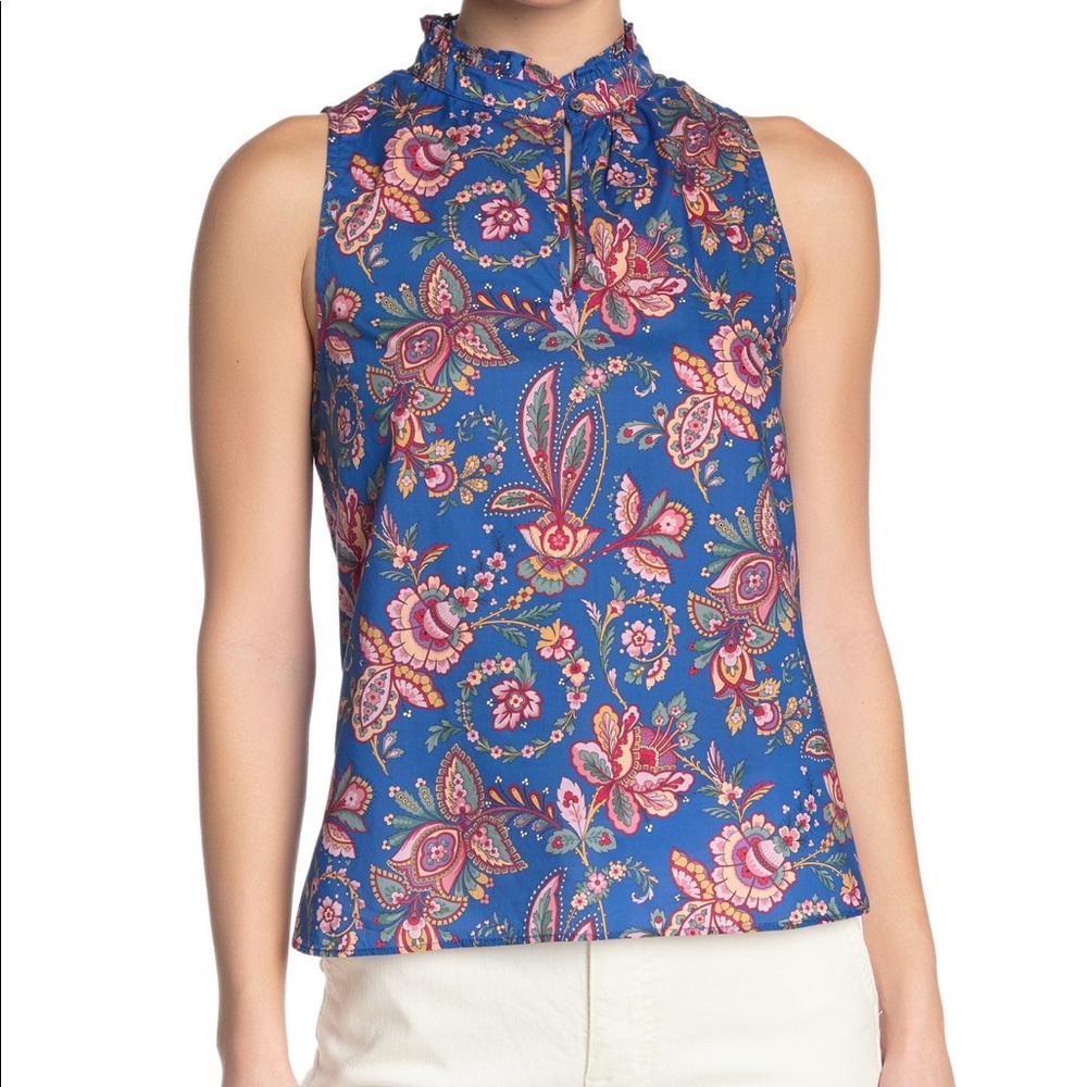 J.Crew Liberty Fabric top sz 4